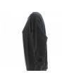 Felpa Nera Garzata Cotone Calvin Klein Donna Girocollo Tinta Unita Logo CK al Centro
