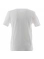 T Shirt Manica Corta Girocollo Calvin Klein Donna Tinta Unita Logo CK a Contrasto di Colore