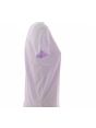 T Shirt Manica Corta Calvin Klein Donna Girocollo Tinta Unita con Logo CK Glitterato