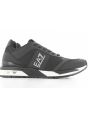 EA7 Emporio Armani Scarpe Running Unomo con Soletta Estraibile Black/Siver/White