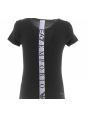 EA7 Emporio Armani Donna T Shirt Natural Ventus7 Manica Corta Girocollo con Applicazione Logata EA7