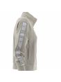 Felpa Crop Garzata Full Zip EA7 Emporio Armani Donna con Banda EA7 Sulle Spalle Tinta Unita