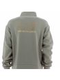 Felpa Garzata Full Zip EA7 Emporio Armani Donna Logo EA7 in Strass
