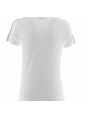 T Shirt Manica Corta Girocollo EA7 Emporio Armani Donna con Stripe Logato EA7 sulle Spalle