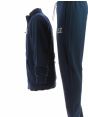 Tuta Felpa Garzata Full Zip Uomo EA7 Emporio Armani Tinta Unita Blu
