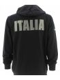 Olimpiadi Cortina 2026 EA7 Emporio Armani Uomo Felpa Garzata Cappuccio Chiuso Nera
