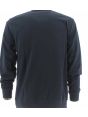 Felpa Garzata Girocollo EA7 Emporio Armani Uomo Tinta Unita Grande Logo EA7