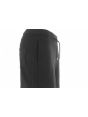Short Donna in Felpa Garzata EA7 Emporio Armani Tinta Unita Nero Elasticizzato