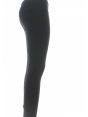 Pantalone Leggings Donna EA7 Emporio Armani Tinta Unita Elasticizzato Logo EA7 in Strass