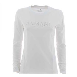 A|X Armani Exchange Donna T Shirt Manica Lunga Giro Collo