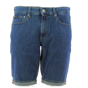 Calvin Klein Uomo Bermuda Jeans Stone Wash Blue Regular Fit