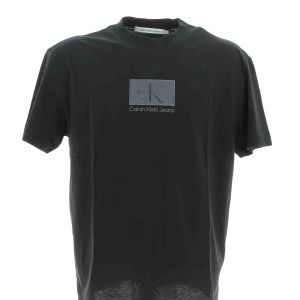 Calvin Klein Uomo T Shirt Manica Corta Giro Collo Logo CK Ricamato