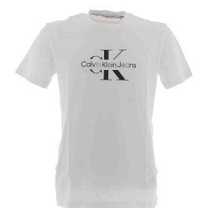 Calvin Klein T Shirt Uomo Manica Corta Giro Collo Big Logo CK