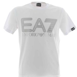 EA7 Emporio Armani Uomo T Shirt Manica Corta Giro Collo Grande Logo EA7