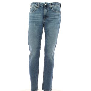 Calvin Klein Uomo Pantalone Jeans Slim Taper Blu Stone Wash