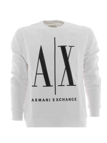 A|X Armani Exchange Uomo Felpa Garzata Girocollo ICON PERIOD