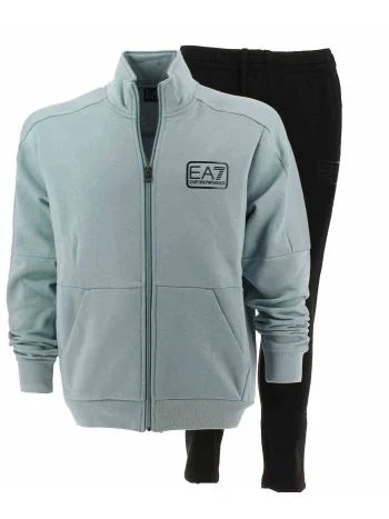 EA7 Emporio Armani Uomo Tuta Felpa Felpata Full Zip