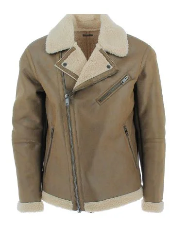 A|X Armani Exchange Uomo Giacca 3/4 Eco Montone Tinta Unita