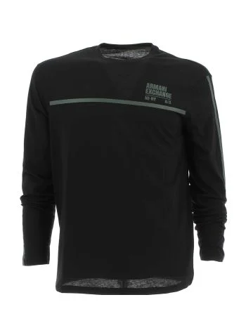 A|X Armani Exchange Uomo T Shirt Manica Lunga Giro Collo