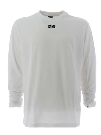 A|X Armani Exchange Uomo T Shirt Manica Lunga Giro Collo