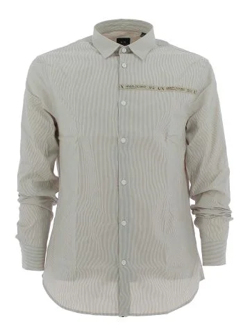 A|X Armani Exchange Uomo Camicia Manica Lunga