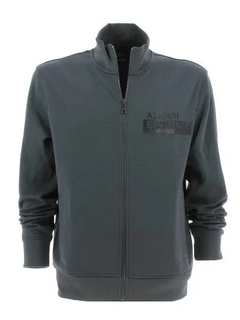 A|X Armani Exchange Uomo Felpa Full Zip Tinta Unita