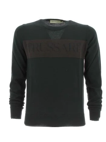 Trussardi Uomo Maglia Lana Giro Collo