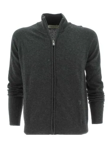 Trussardi Uomo Maglia Lana Full Zip