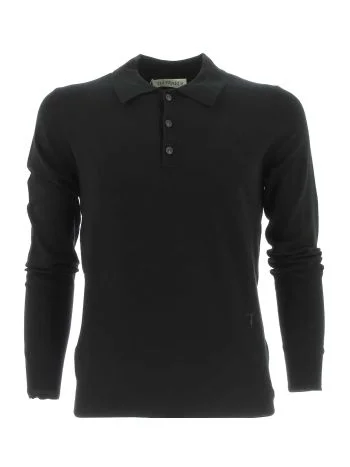Trussardi Uomo Polo Manica Lunga Tinta Unita