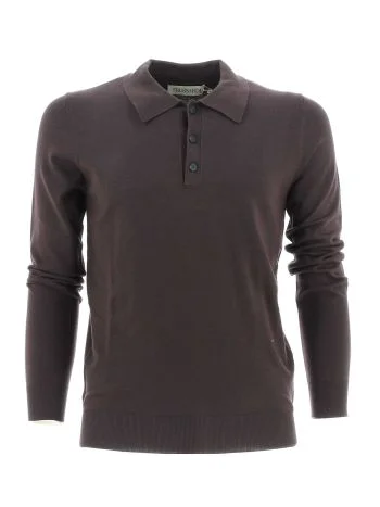 Trussardi Uomo Polo Manica Lunga Lana