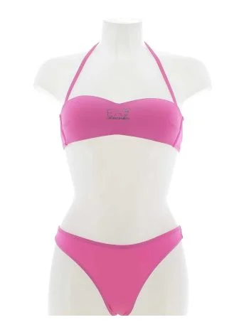 EA7 Emporio Armani Donna Costume Due Pezzi a Fascia Tinta Unita