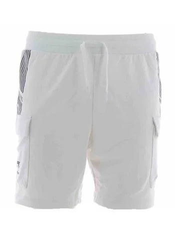 EA7 Emporio Armani Uomo Bermuda Cargo Felpa Garzata Tinta Unita