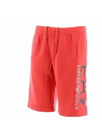 EA7 Emporio Armani Uomo Bermuda In Felpa Garzata Tinta Unita