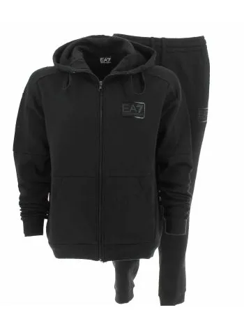 EA7 Emporio Armani Uomo Tuta Felpa Cappuccio Full Zip