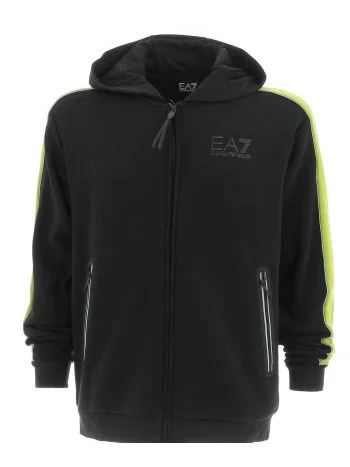 EA7 Emporio Armani Uomo Felpa Felpata Cappuccio Full Zip
