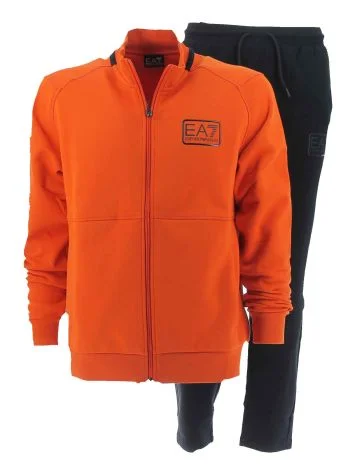 EA7 Emporio Armani Uomo Tuta Felpa Felpata Full Zip