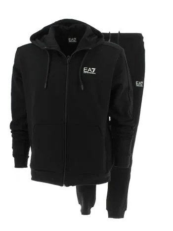 EA7 Emporio Armani Uomo Tuta Felpa Full Zip Cappuccio
