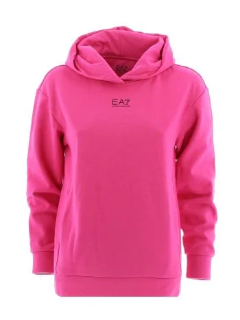 EA7 Emporio Armani Donna Felpa Felpata Capp Chiuso Tinta Unita