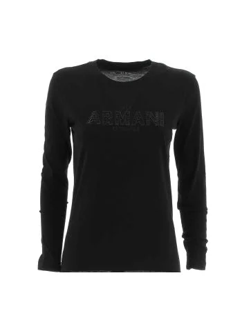 A|X Armani Exchange Donna T Shirt Manica Lunga Giro Collo