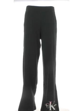 Calvin Klein Donna Pantalone Pantapalazzo in Felpa Garzata Tinta Unita