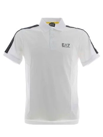 EA7 Emporio Armani Uomo Polo Jersey Manica Corta Con Tape EA7