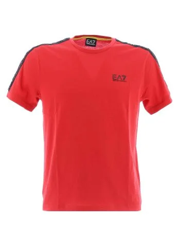 EA7 Emporio Armani Uomo T-Shirt Manica Corta Giro Collo Con Tape Logato EA7