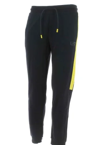EA7 Emporio Armani Uomo Pantalone Felpa Garzata Con Tape Logato EA7