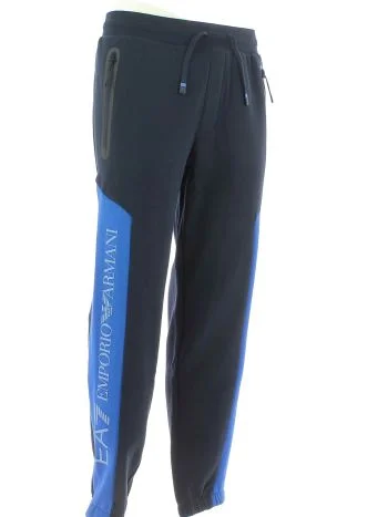 EA7 Emporio Armani Uomo Pantalone in Felpa Felpata Bicolore