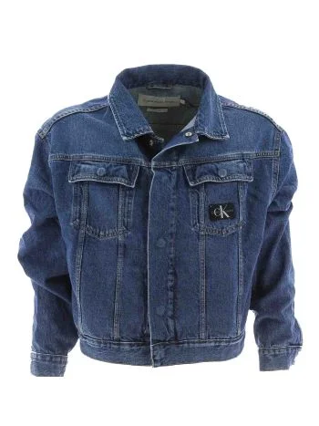 Calvin Klein Uomo Giacca Jeans Stone Wash