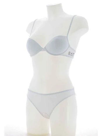 EA7 Emporio Armani Donna Costume Due Pezzi Reggiseno a Balconcino Tinta Unita
