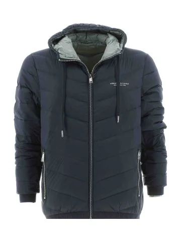 A|X Armani Exchange Uomo Giacca Con Cappuccio 100 Grammi In Piuma