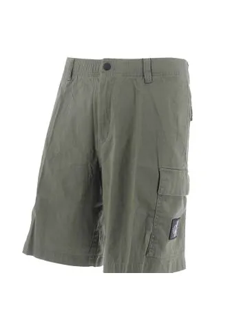 Calvin Klein Uomo Bermuda Cargo In Jersey Tinta Unita Con Elastico in Vita
