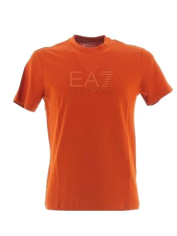 EA7 Emporio Armani Uomo T Shirt Manica Corta GirocolloLogo EA7 in Rilievo