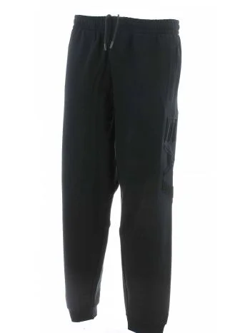 Pantalone EA7 Emporio Armani Uomo in Felpa Garzata Nera